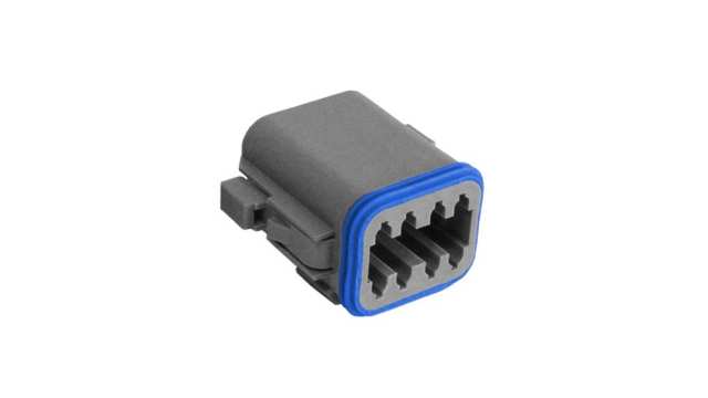 Bulgin, PX0100 Connector Housing Plug 8 Way, Crimp Termination PX0100S08AGY | PX0100S08AGY