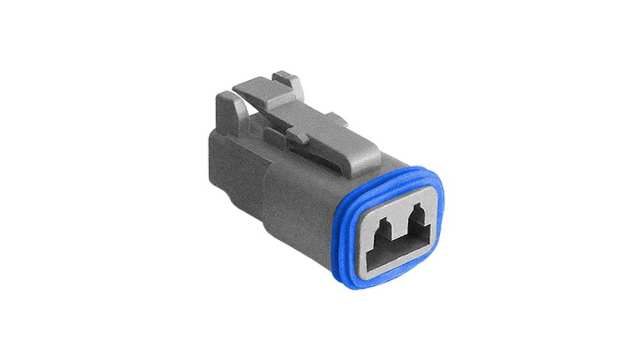 Bulgin, PX0108 Connector Housing Plug 2 Way, Crimp Termination PX0108S02GY | PX0108S02GY