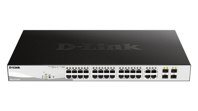 D-Link 28-Port Gigabit Smart Managed PoE Switch, Smart 28 Port Smart Switch With PoE EU | DGS-1210-28P/E