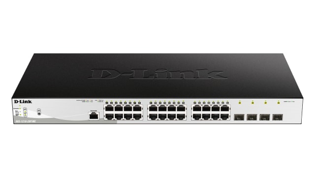 D-Link 28-Port Gigabit Managed PoE Switch, Managed 28 Port Ethernet Switch With PoE EU | DGS-1210-28P/ME/E