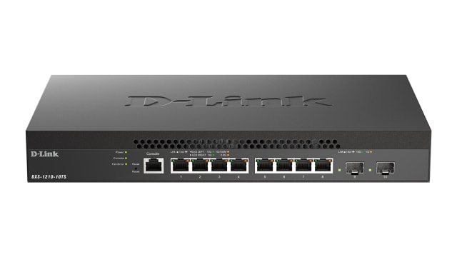 D-Link 10-Port 10G Multi-Gigabit Smart Managed Switch, Smart 10 Port Smart Switch, EU | DXS-1210-10TS/E
