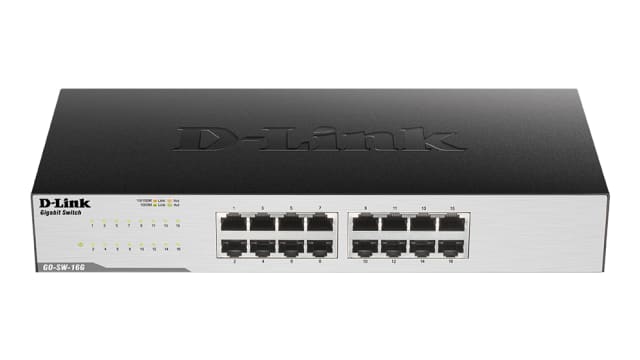 D-Link 16‑Port Gigabit Easy Desktop Switch, Unmanaged 16 Port Network Switch, EU | GO-SW-16G/E