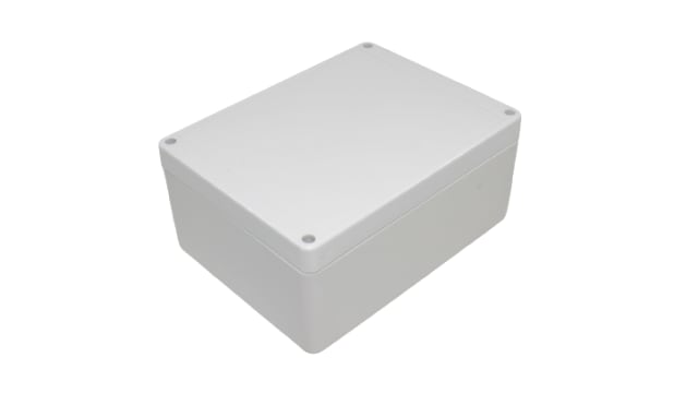 Hammond RP Series Light Grey Light Grey Lid Polycarbonate General Purpose Enclosure, IP65 75 mm, 165 mm, 125 mm | RP1240