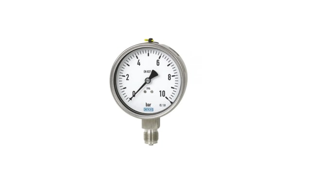 WIKA 1 in Analogue Pressure Gauge 6bar Bottom Entry 100mm Outside Diameter | 31213482