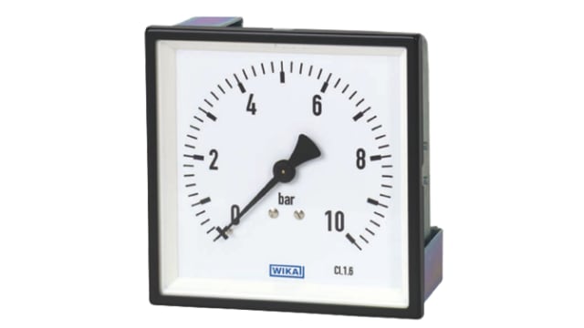 WIKA G 1/2 Analogue Pressure Gauge 6bar Back Entry 96 x 96mm Outside Diameter | 71104755