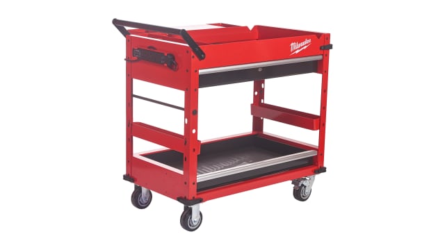 Milwaukee 2 Steel 2 Fixed + 2 Swivel Trolley, 22 kg Load | 4932478857