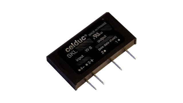 Celduc SKL Series Solid State Relay, 30 A Load, PCB Mount, 600 Vrms Load, 32 Vdc Control | SKL20740