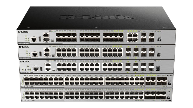 D-Link 52-Port Layer 3 Stackable Managed PoE Switch with 10G Uplinks, Managed 52 Port Managed Switch With PoE | DGS-3630-52PC/SI