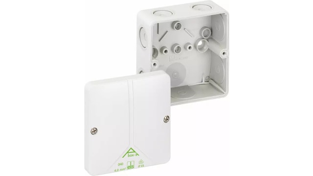 Spelsberg Abox-i 040 Series Grey Polycarbonate, Acrylonitrile Styrene Acrylate Junction Box, IP65, 0 Terminals, 93 mm, | 40440001