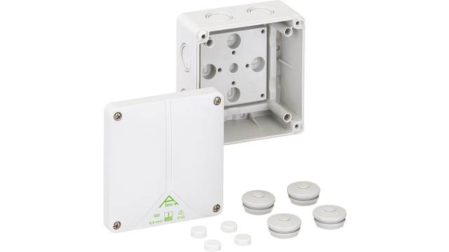 Spelsberg Abox-i 060 Series Grey Polycarbonate Junction Box, IP65, 0 Terminals, 110 mm, 110 mm 67 mm | 40640001