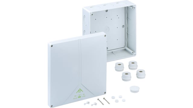 Spelsberg Abox 350 Series Grey Polystyrene Junction Box, IP65, IP54, 0 Terminals, 250 mm, 250 mm 115 mm | 83540001