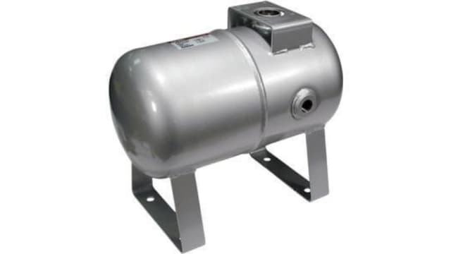 SMC Air Reservoir 10L, G 1/2, VBAT Series, 2MPa | VBAT10A-SV-Q