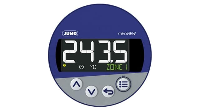 Jumo 701591 LCD Digital Panel Multifunction Meter for Temperature,  60.5 mm  x 68 mm | 701590/0-01-25-02