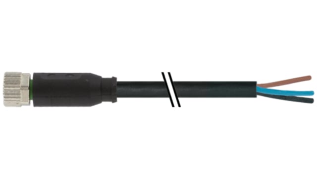 Murrelektronik Limited Female 3 way Straight to Connector Cable, 2 m | 7000-08041-6100200