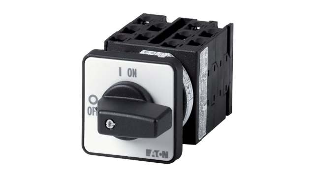 Eaton, 10P 2 Position 90° On-Off Cam Switch, 690V (Volts), 20A, Short Thumb Grip Actuator | 014976 T0-5-8346/E
