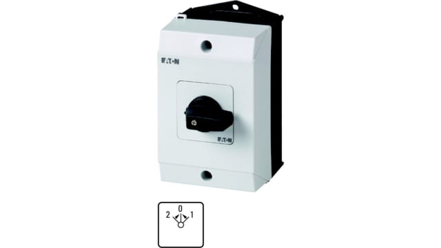 Eaton 3 Position 45° Changeover Cam Switch, 690V (Volts), 20A, Toggle Actuator | 207113 T0-3-15394/I1