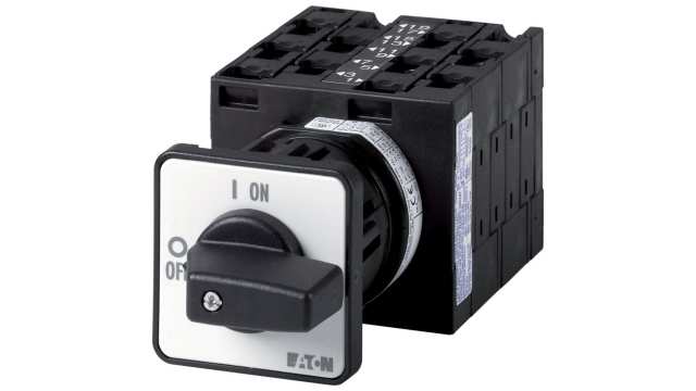 Eaton, 10P 2 Position 90° On-Off Cam Switch, 690V (Volts), 32A, Short Thumb Grip Actuator | 059463 T3-5-8346/EZ