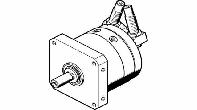 Festo 10 bar Double Acting Action Pneumatic Rotary Actuator, 40 mm Bore, 240 ° | DSM-T-40-270-CC-A-B