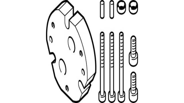 Festo Adapter DHAA-G-Q11-25-B7-35, For Use With Grippers | DHAA-G-Q11-25-B7-35