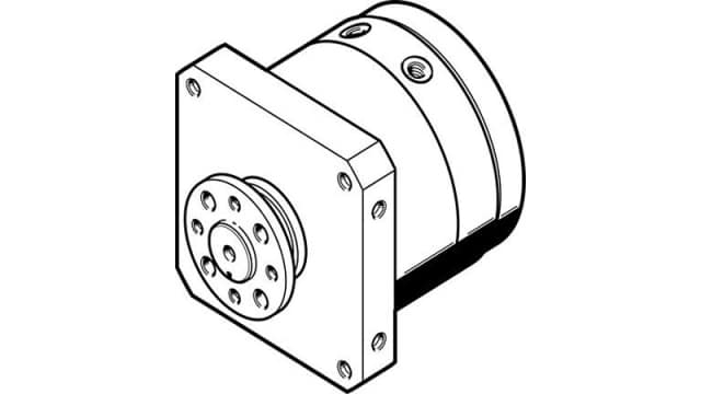 Festo 10 bar Double Acting Action Pneumatic Rotary Actuator, 16 mm Bore, 270 ° | DSM-T-16-270-FW-A-B