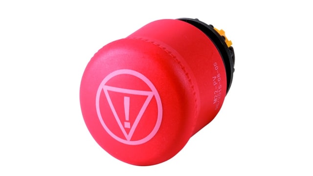 Eaton M22 Series, Pull to Release, Emergency Stop Push Button Head 35 mm Diameter | 178983 M22-PV-ESS