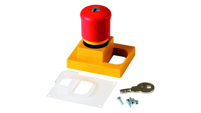 Eaton Yellow, Grey Plastic Moeller Push Button Enclosure - | 289938 CI/E-PKZ01-XPVS