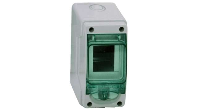 Schneider Electric Mureva Light Grey Smooth Polymer Electrical Enclosure, IEC, IP65, Surface Mount Mount, 1 Gangs 150 mm | 13956M
