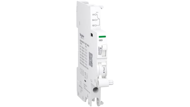 Schneider Electric Auxiliary Contact, 1 Contact, 1 C/O, Clip-On, Acti9 A9A | A9A26907