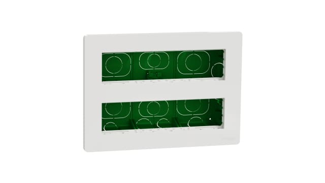Schneider Electric Unica White White ABS Back Box, Flush Mount, 1 Gangs 167 mm 230 mm 62 mm | NU171820