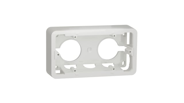 Schneider Electric Unica Pro White ABS Back Box, Surface Mount, 2 Gangs 87 mm 158 mm 40 mm | NU840418