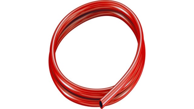 Festo Red Thermoplastic Elastomer Round Plastic Tube x 10 mm OD x 7 mm ID | PUN-H-F-10X1,5-RT
