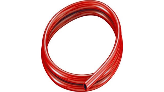 Festo Red Thermoplastic Elastomer Round Plastic Tube x 12 mm OD x 8 mm ID x 4 mm | PUN-H-F-12X2-RT