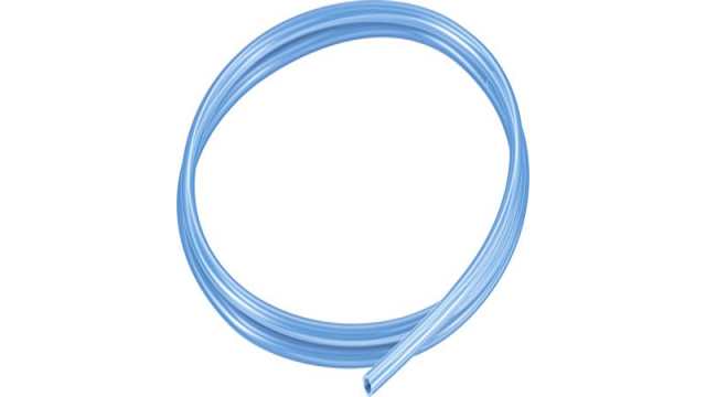 Festo Translucent Blue Thermoplastic Elastomer Round Plastic Tube x 6 mm OD x 4 mm ID | PUN-H-F-6X1-TBL