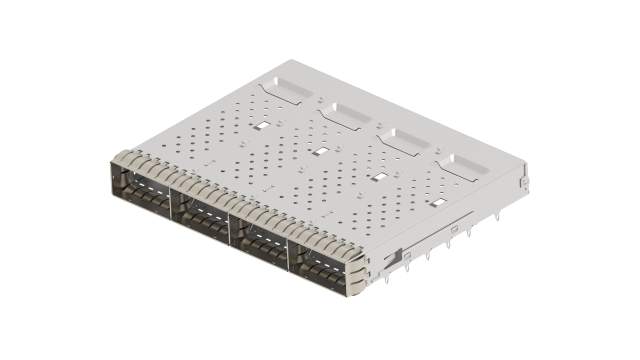 TE Connectivity Cage Assembly QSFP Cage Assembly Female Solder 4 Port 4-Position | 2386164-1