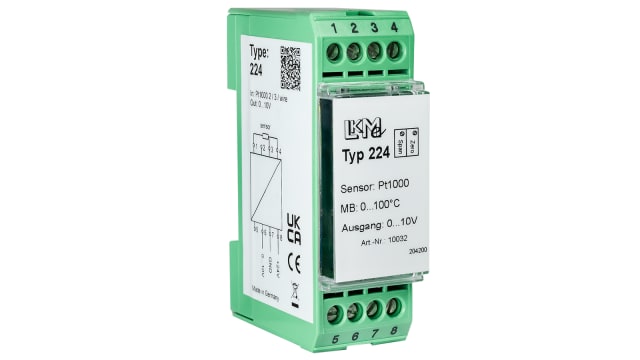LKMelectronic LKM Temperature Transmitter Pt1000 Input, 15 → 26 V ac | LKM224/6