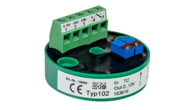 LKMelectronic LKM Temperature Transmitter Type K Input, 15 → 26 V ac/dc, 15 → 35 V ac/dc | LKM102/K2