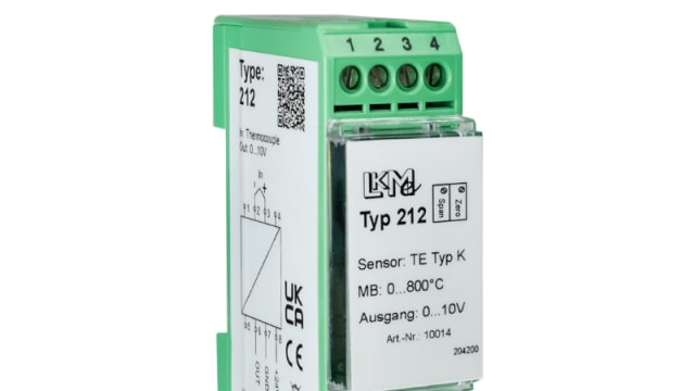 LKMelectronic LKM Temperature Transmitter Type K Input, 15 → 26 V ac/dc, 15 → 35 V ac/dc | LKM212/K2