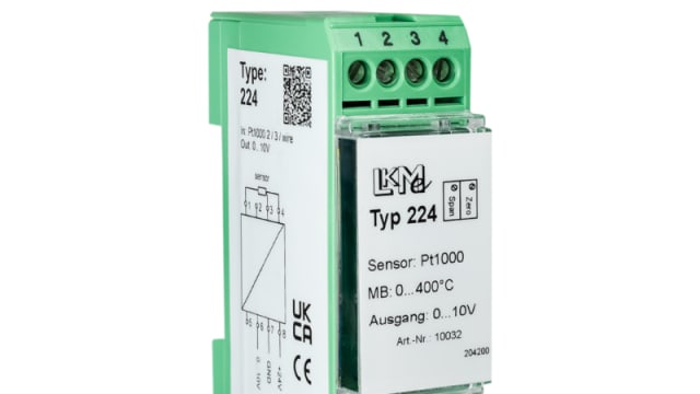 LKMelectronic LKM Temperature Transmitter Pt1000 Input, 15 → 26 V ac/dc, 15 → 35 V ac/dc | LKM224/8