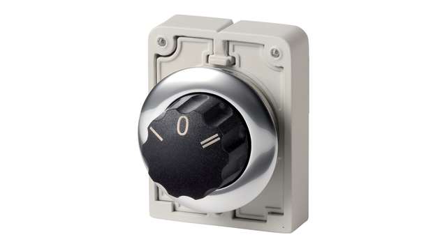 Eaton 3 Position 40° Changeover Cam Switch, Button Actuator | 187089 M30C-FW3