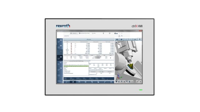 Bosch Rexroth ctrlX HMI, WR2110 Series Web Panel -, Multi Line Display, 1280 x 800 pixel | R911411946
