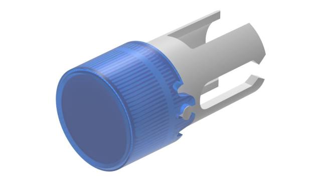 EAO Blue Round Push Button Lens for Use with Push Button | 19-931.6