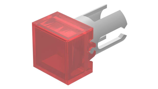 EAO Red Square Push Button Lens for Use with Push Button | 19-951.2