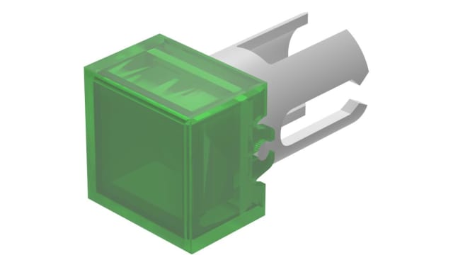 EAO Green Square Push Button Lens for Use with Push Button | 19-951.5