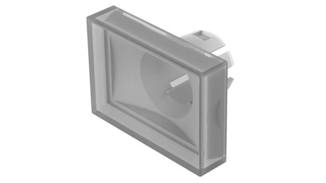 EAO White Rectangular Push Button Lens for Use with Push Button | 51-901.9