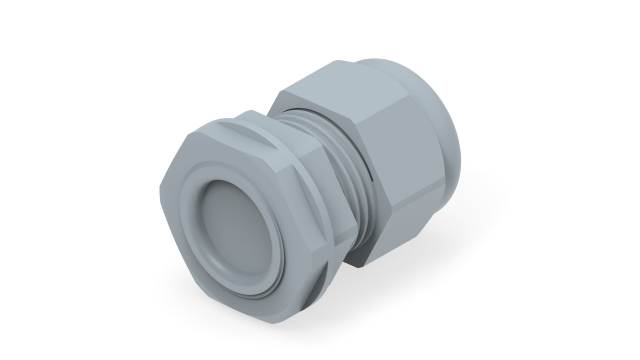 Entrelec 1SNG Series Grey PA 6 Cable Gland, M25 Thread, 11mm min., 17mm max., IP66, IP68 | 1SNG626071R0000