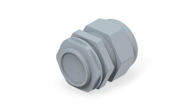 Entrelec 1SNG Series Grey PA 6 Cable Gland, M40 Thread, 22mm min., 32mm max., IP66, IP68 | 1SNG626116R0000
