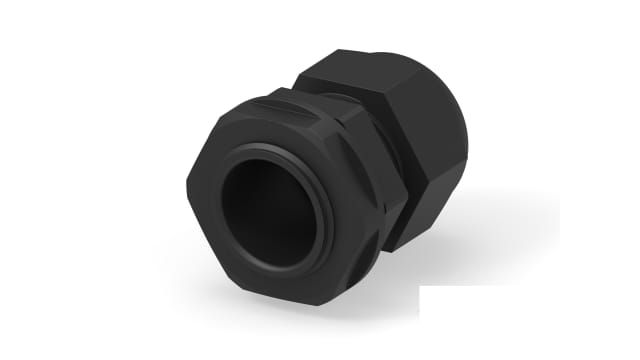 Entrelec 1SNG Series Black PA 6 Cable Gland, PG16 Thread, 10mm min., 14mm max., IP66, IP68 | 1SNG626165R0000