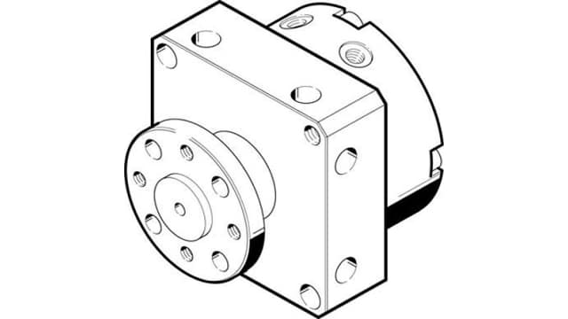 Festo DSM Series 8 bar Double Acting Action Pneumatic Rotary Actuator, 6 mm Bore, 180 ° | DSM-6-180-P-FW