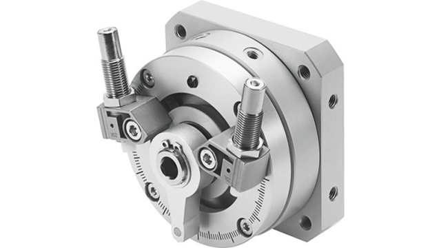 Festo DSM Series 10 bar Double Acting Action Pneumatic Rotary Actuator, 63 mm Bore, 240 ° | DSM-63-270-CC-A-B