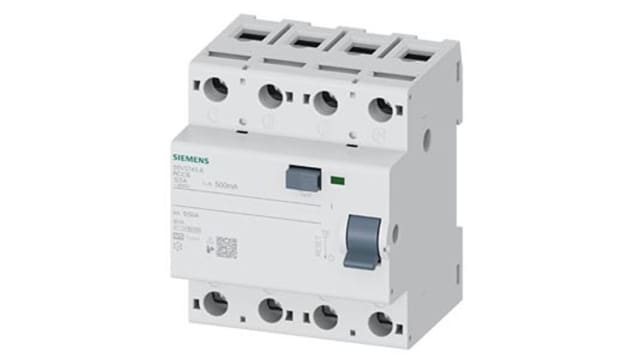 Siemens 5SV3745 RCCB, 125A, 4 Pole, 500mA, Type A, 400V | 5SV3745-6